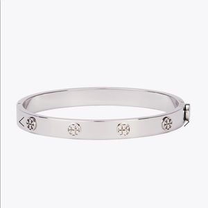 Tory Burch Hinge Silver Bracelet